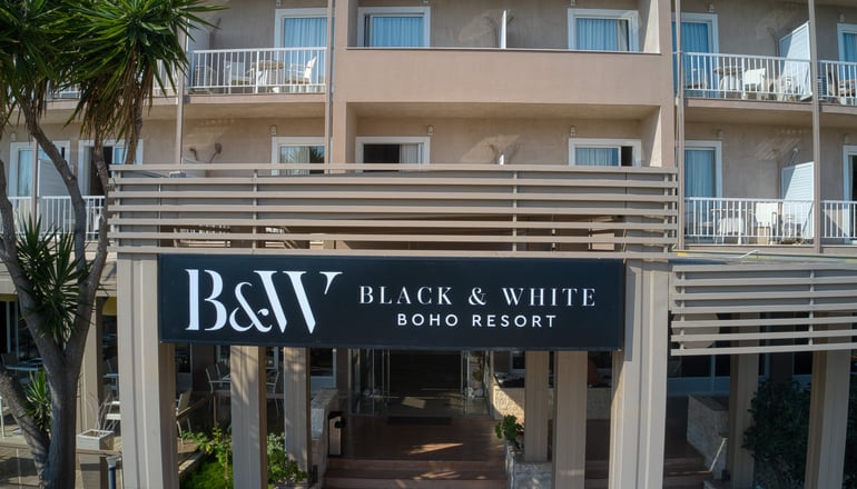 Black & White Boho Resort